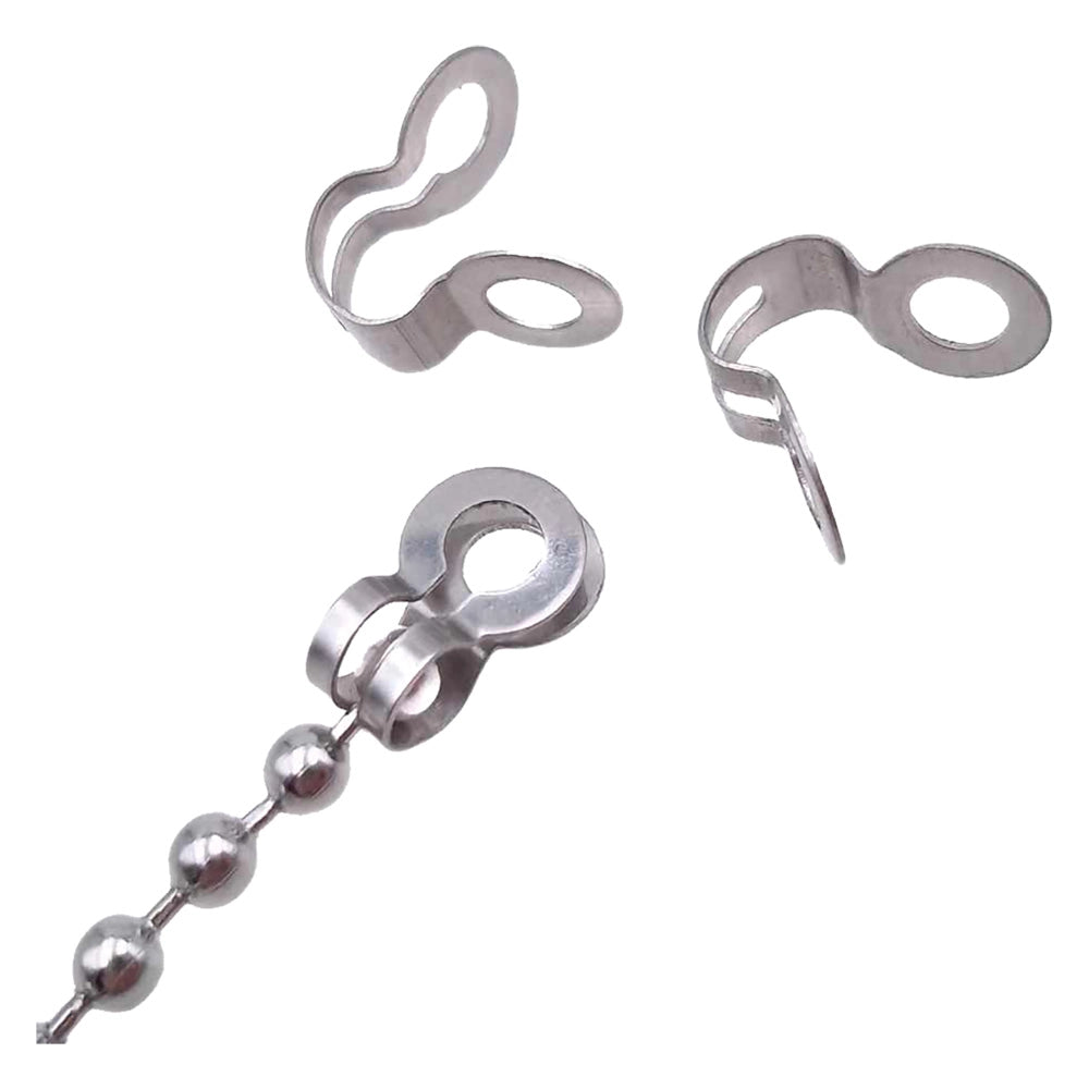 TERMINALE 'EASY' PER CATENA Ø 3,6 mm / cf.25 pezzi - nichelato  - AREF