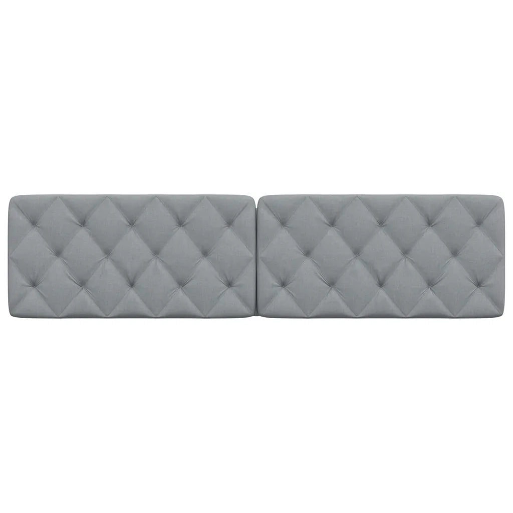 Cuscino Testiera Grigio Chiaro 200 cm in Tessuto 4019240