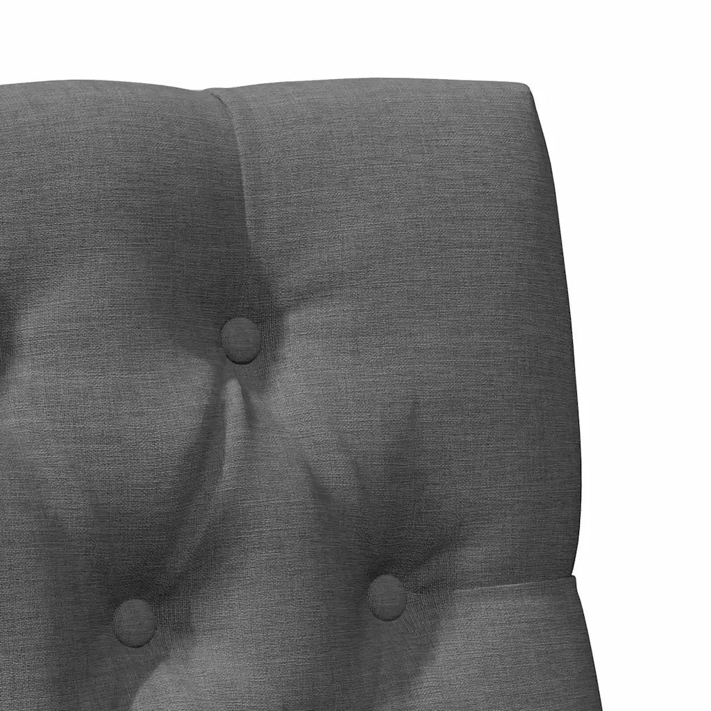 Testiera | Testata imbottita Grigio scuro 75 cm Pino massello