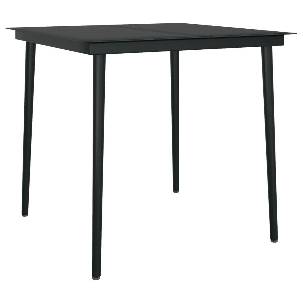 Set da Pranzo da Giardino 5 pz Nero 3099620