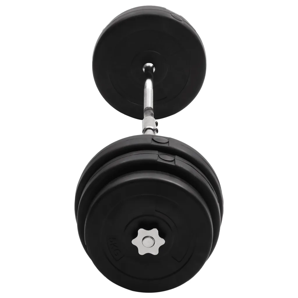 Bilanciere Curvo con Dischi 90 kg 3145023