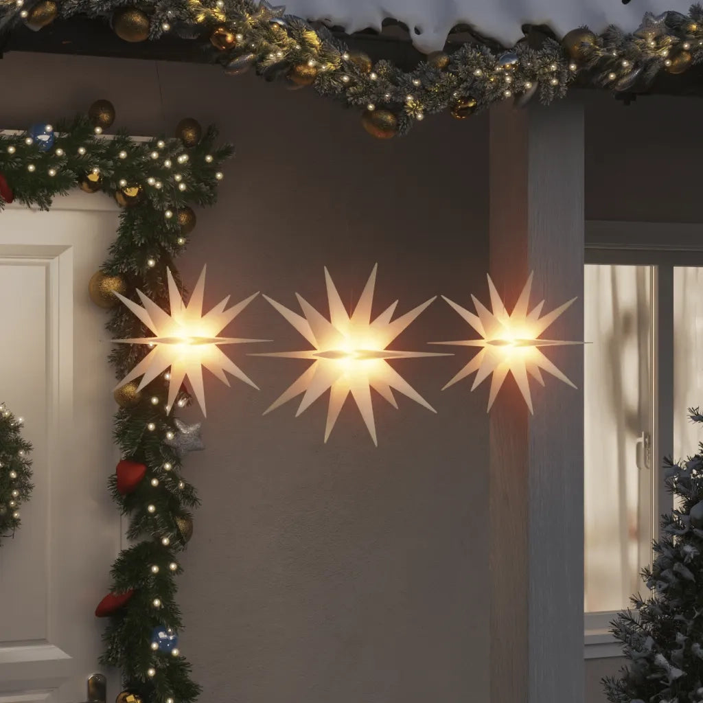 Luci di Natale con LED 3 pz Pieghevoli Bianchecod mxl 128156