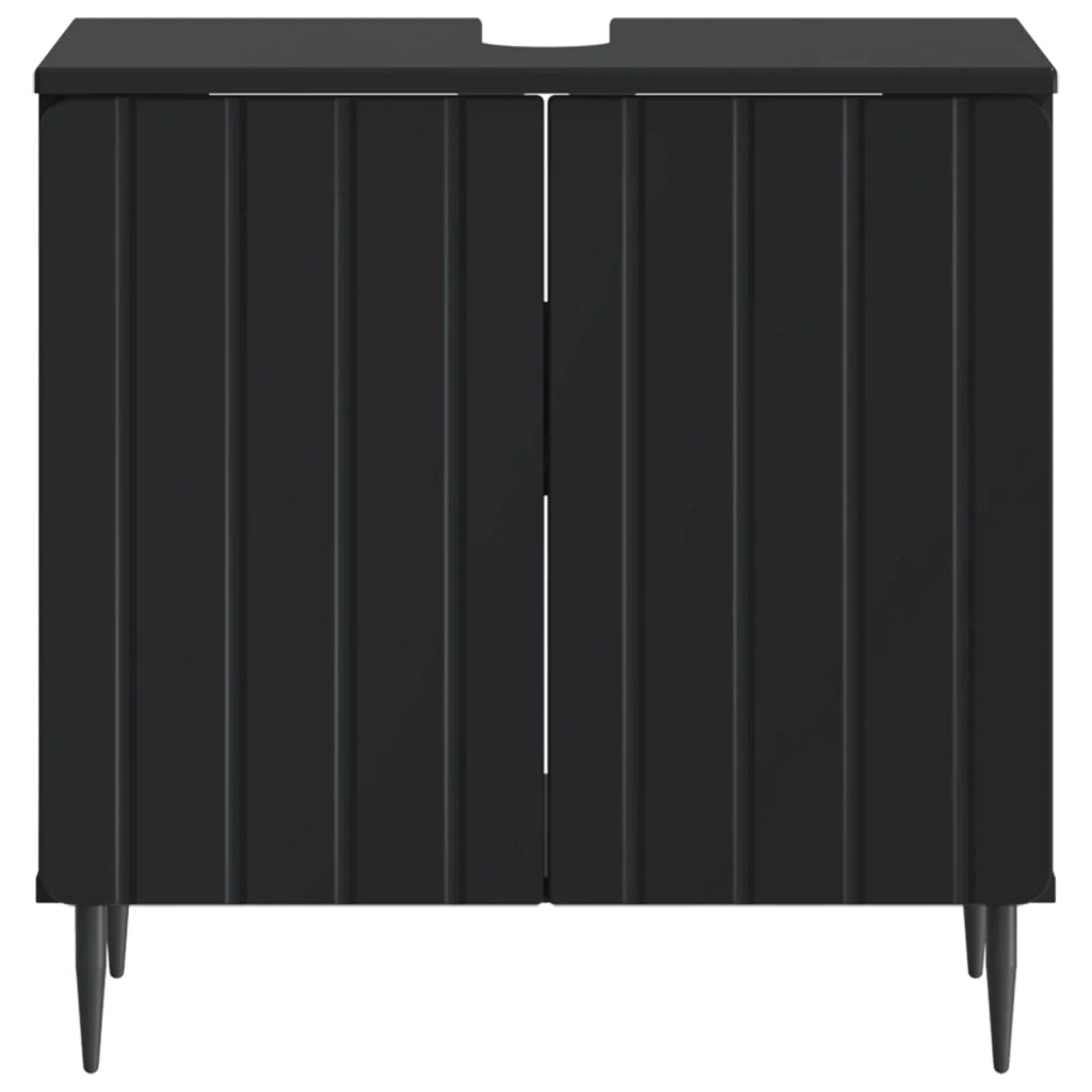 Armadio per Lavabo da Bagno ZWOLLE Nero 59,5 x 31,5 x 59 cm 896346