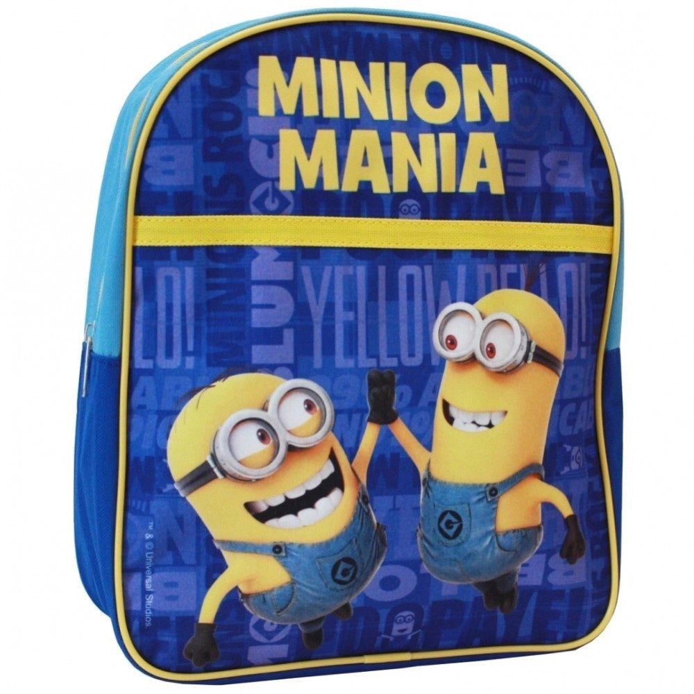 Trade Shop - Zaino Minions Cattivissimo Me Colore Blu Bambini Asilo Tempo Libero Elementari -