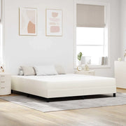 Materasso da Letto con materasso Crema 180 x 200 cm Tessuto 42008303