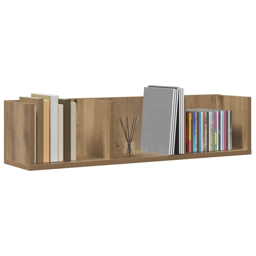 Mensola a Muro CD Artigianale 75x18x18 cm Legno Multistrato