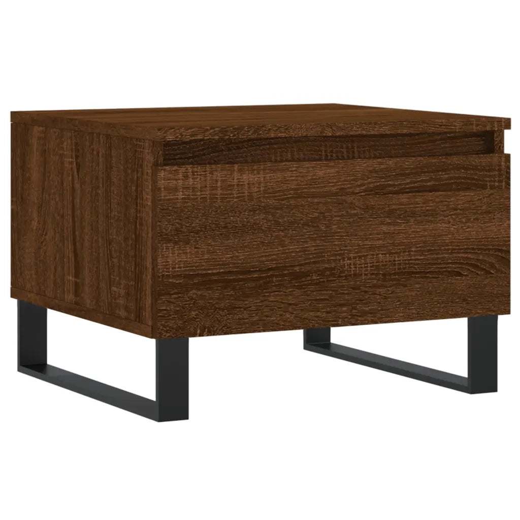 2 pz Tavolini salotto | Tavolino da caff¨¨ | Tavolino da Soggiorno Rovere Marrone 50x46x35 Legno Multistrato