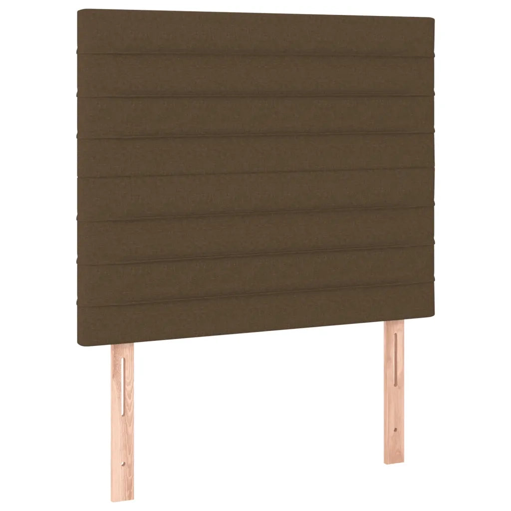 Giroletto a Molle con Materasso Marrone Scuro 90x190cm Tessuto 3128568