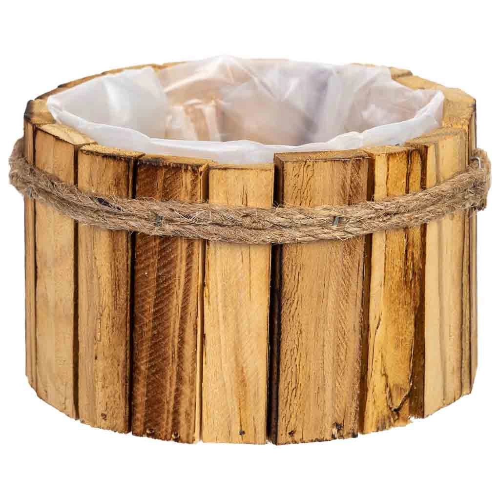 Cesto tondo in legno 15x15x9h cm