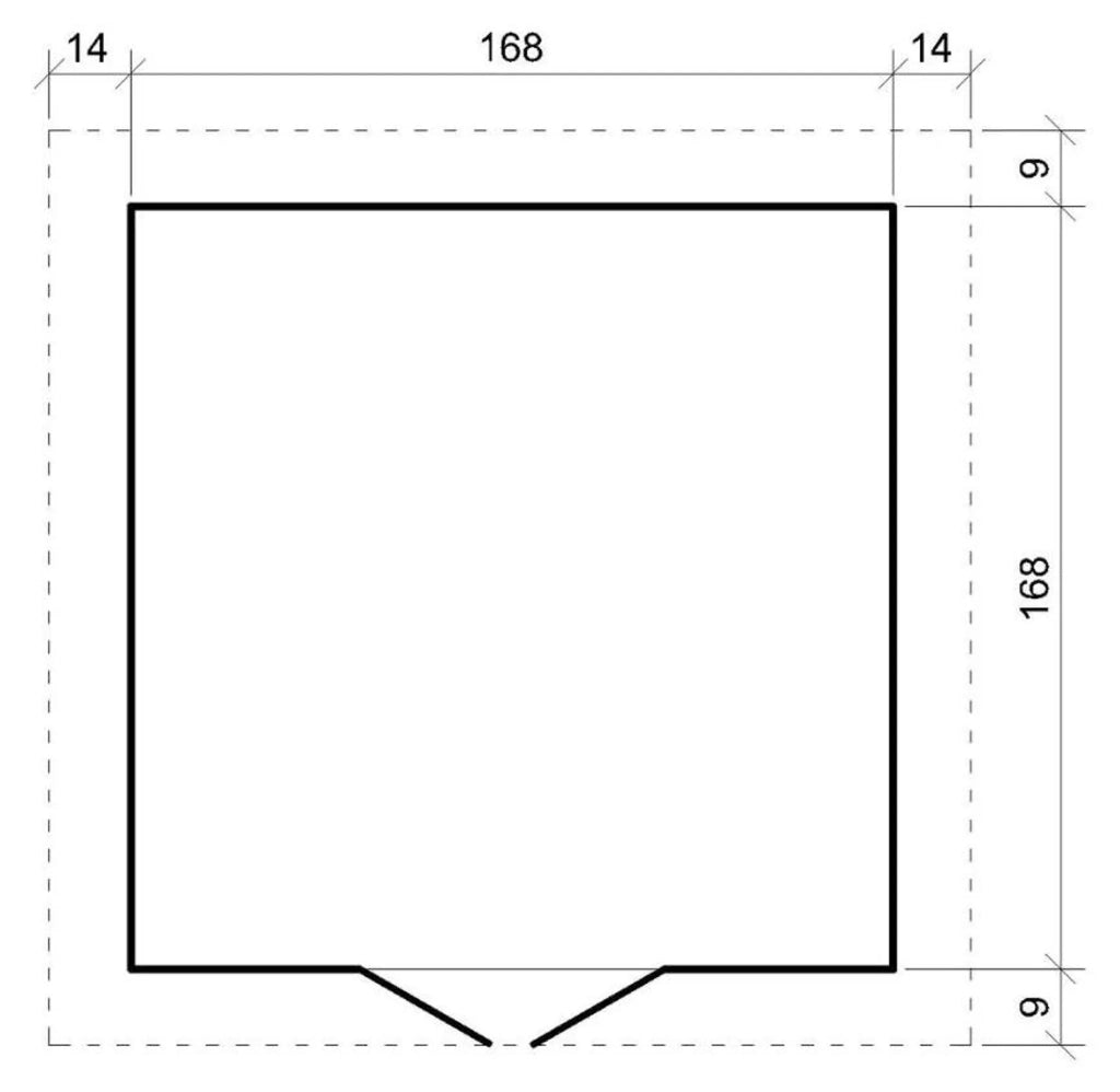 Casetta da Giardino in Legno 2,82 m² TIMBELA M320F1