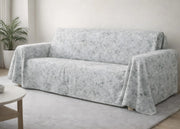 Telo Arredo Copritutto Salvadivano 100% Cotone Made In Italy Disegno Mitril - Matrimoniale - Smeraldo