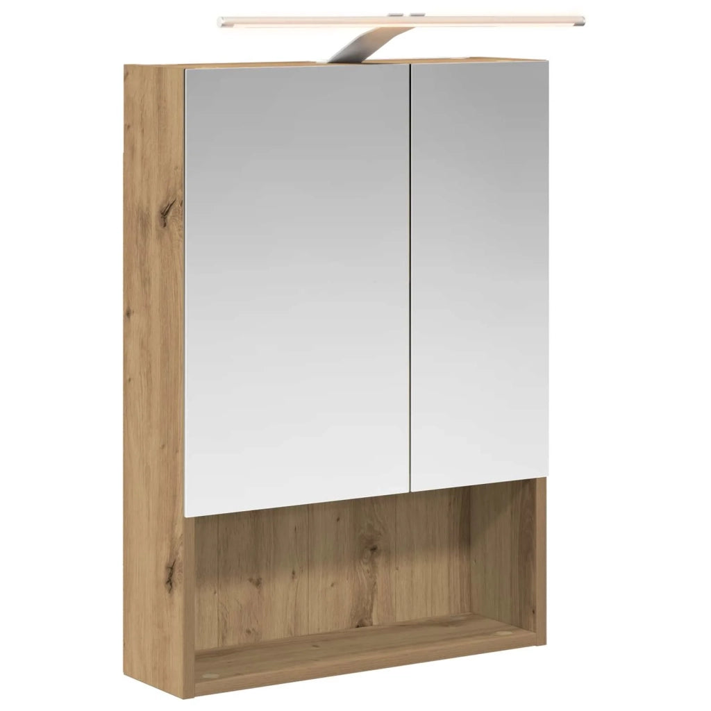 Mobiletto per specchio da bagno con porta Rovere Artigianale 889214