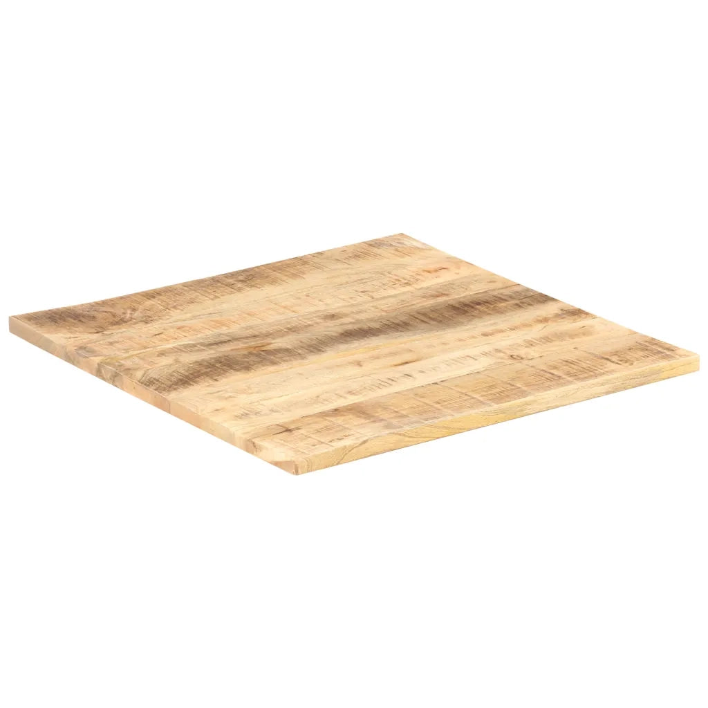 Piano Tavolo in Legno Massello di Mango 25-27 mm 80x80 cm 286030