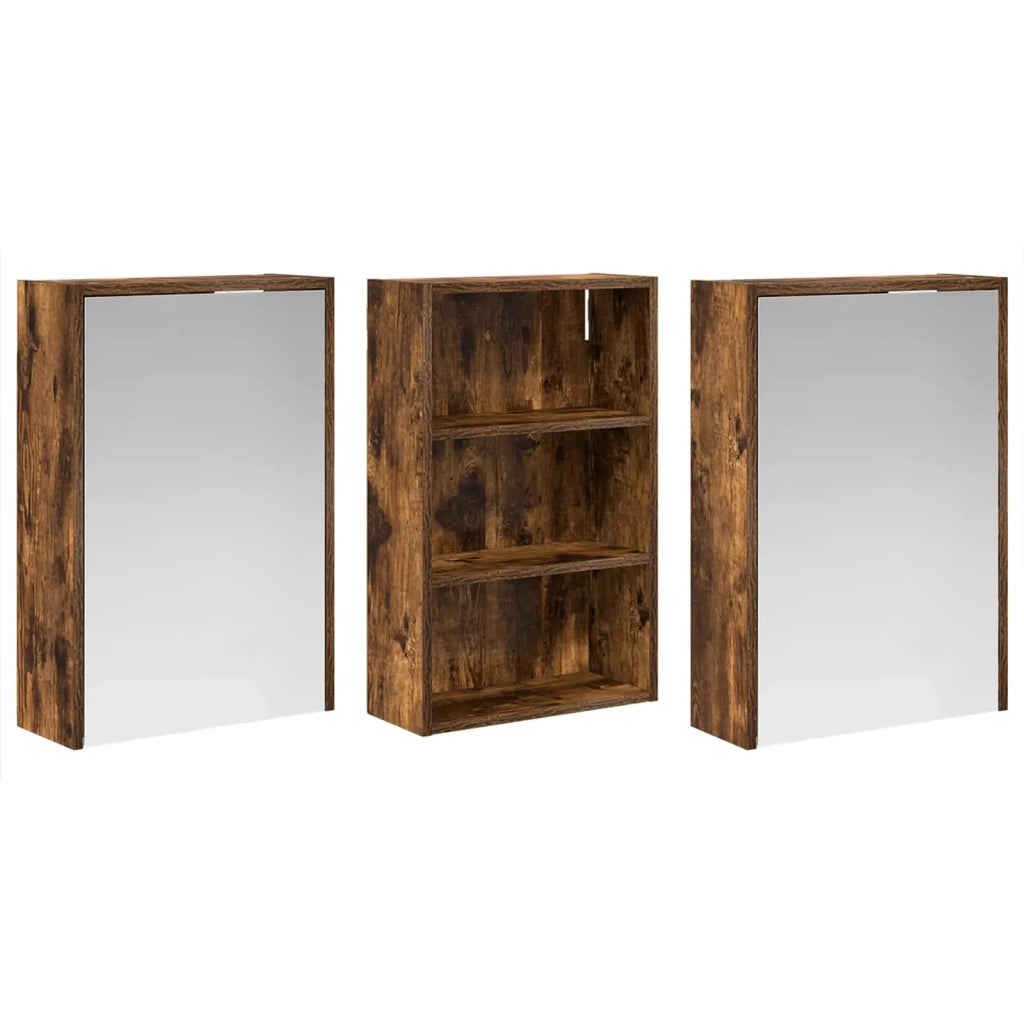 Set di Armadi da Bagno con lo scaffale 3 pcs 126 x 16 x 62.5 cm 3403828