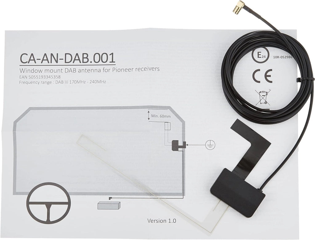 SPH-DA160DAB-AN, ricevitore multimediale 2 DIN da 6,8" con Apple CarPlay, Android Auto, DAB+ e Bluetooth, inclusa antenna DAB