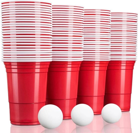 Bicchieri da Birra Party 250 pezzi 473 ml 16 oz Extra Resistenti per Kamperen Beer Pong
