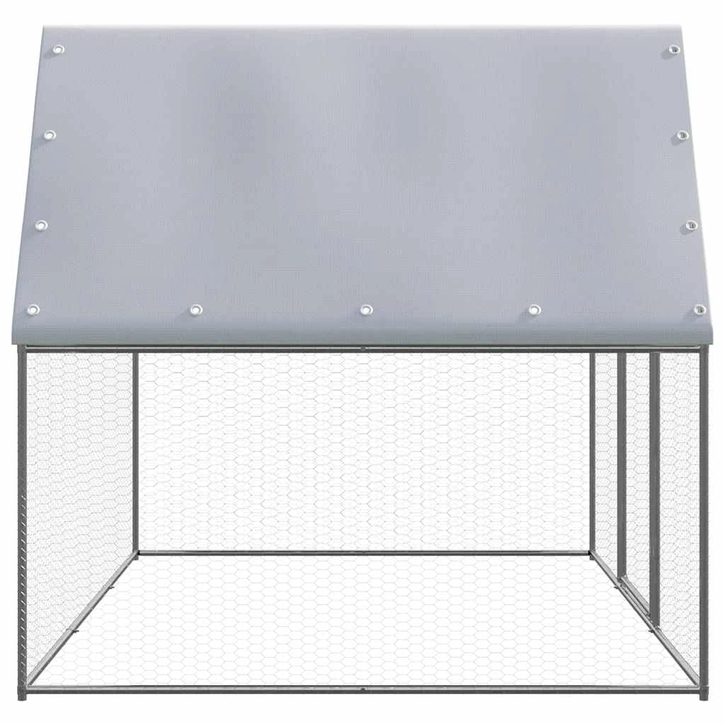 Pollaio/recinto/gabbia per polli Silver 3 x 2 x 2 m acciaio zincato Silver 02_0043937