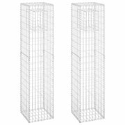 Cesti a Gabbione a Torre 2 pz 40x40x180 cm in Ferro