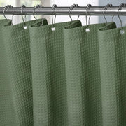 Douchegordino Sottile 92 x 182 cm con Anelli di Douchegordino in Metallo Tela Badgordino Antimuffa Tela Badgordino Impermeabile Tela Badkamergordino - Verde