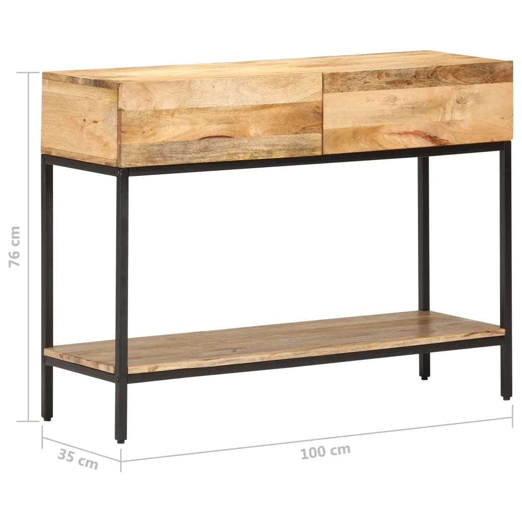 Tavolo Consolle 100x35x76 cm in Legno Massello di Mango 320922