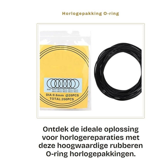 Pacchetto orologeria - Kit di riparazione O-ring - 200