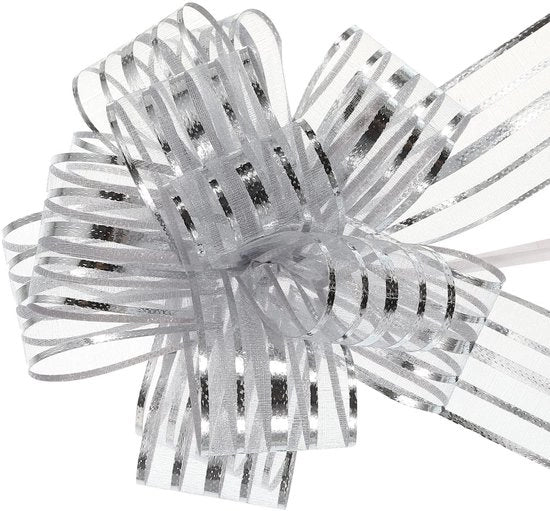 Striscia di Organza a 5 pezzi - Catena da Regalo in Oro - Lint di Decorazione - Regali - Matrimoni - Tulle Duraturo - Lint da Regalo