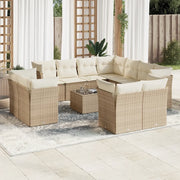 Set Divani da Giardino 12 pz con Cuscini Beige in Polyrattancod mxl 91432