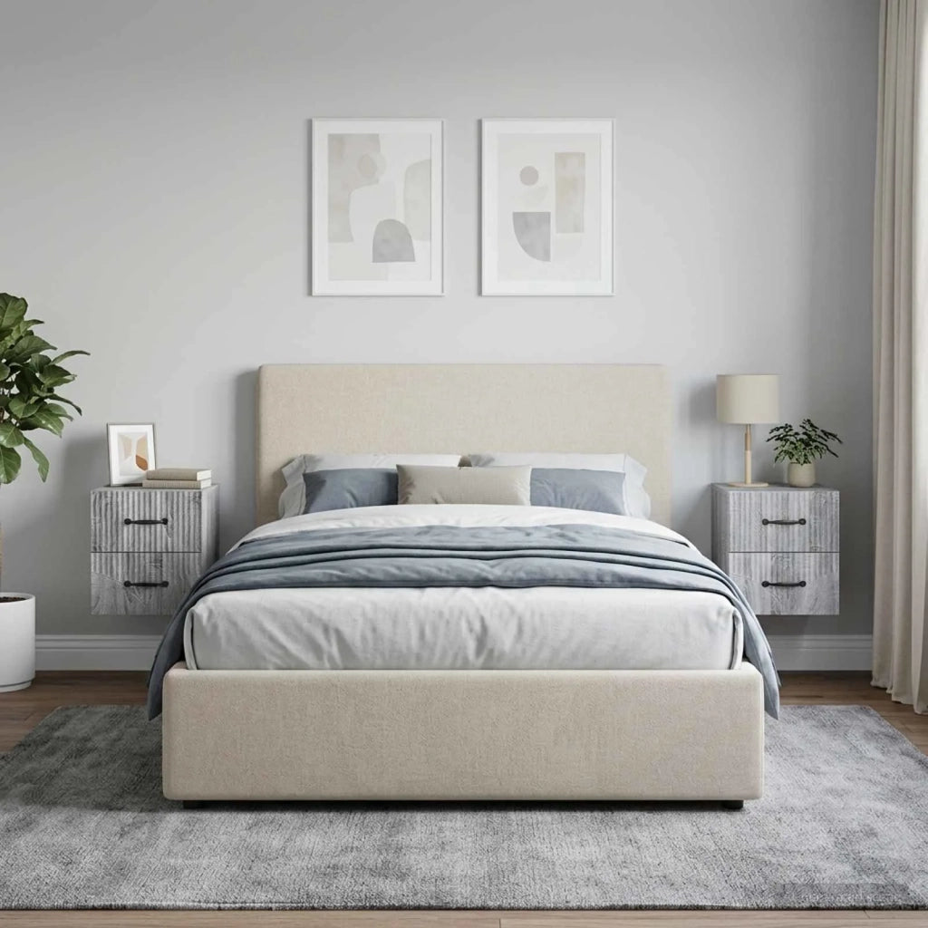 Mobiletto da notte a muro 2 pcs Grigio Sonoma 34,5 x 33 x 40 cm 898988