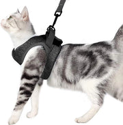 Cinturino e -corda - Cinturino antiscappo ultralight per gatti, giacca da gatto con gomma di guida, morbido e comodo per cuccioli e conigli