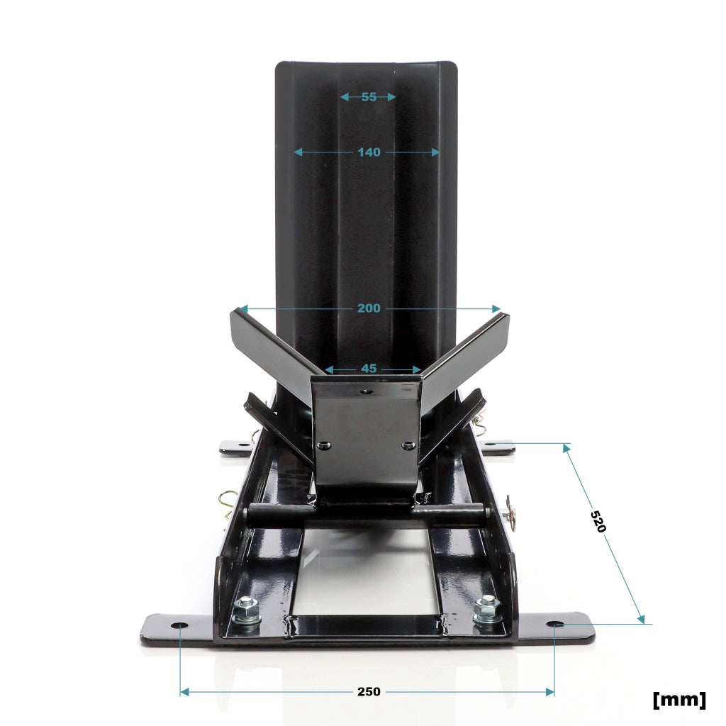 Cavalletto blocca ruota moto max 680 kg, per pneumatici anteriori e posteriori da 16-21", reggi-ruota inclinabile