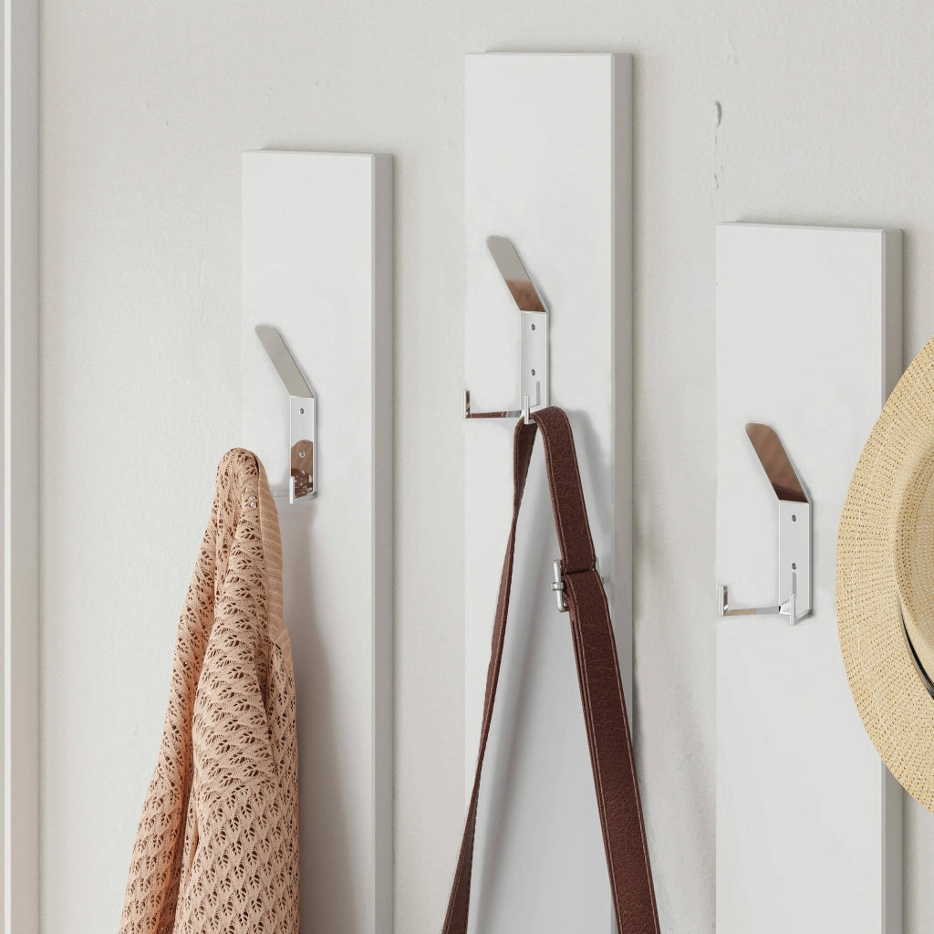 Ofel, Mobile da Ingresso Specchio Incluso, 137x35x55h cm Bianco