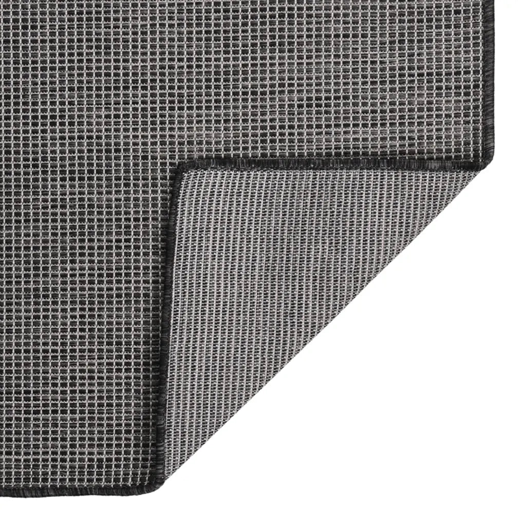 Tappeto da Esterni a Tessitura Piatta 140x200 cm Grigio 340775