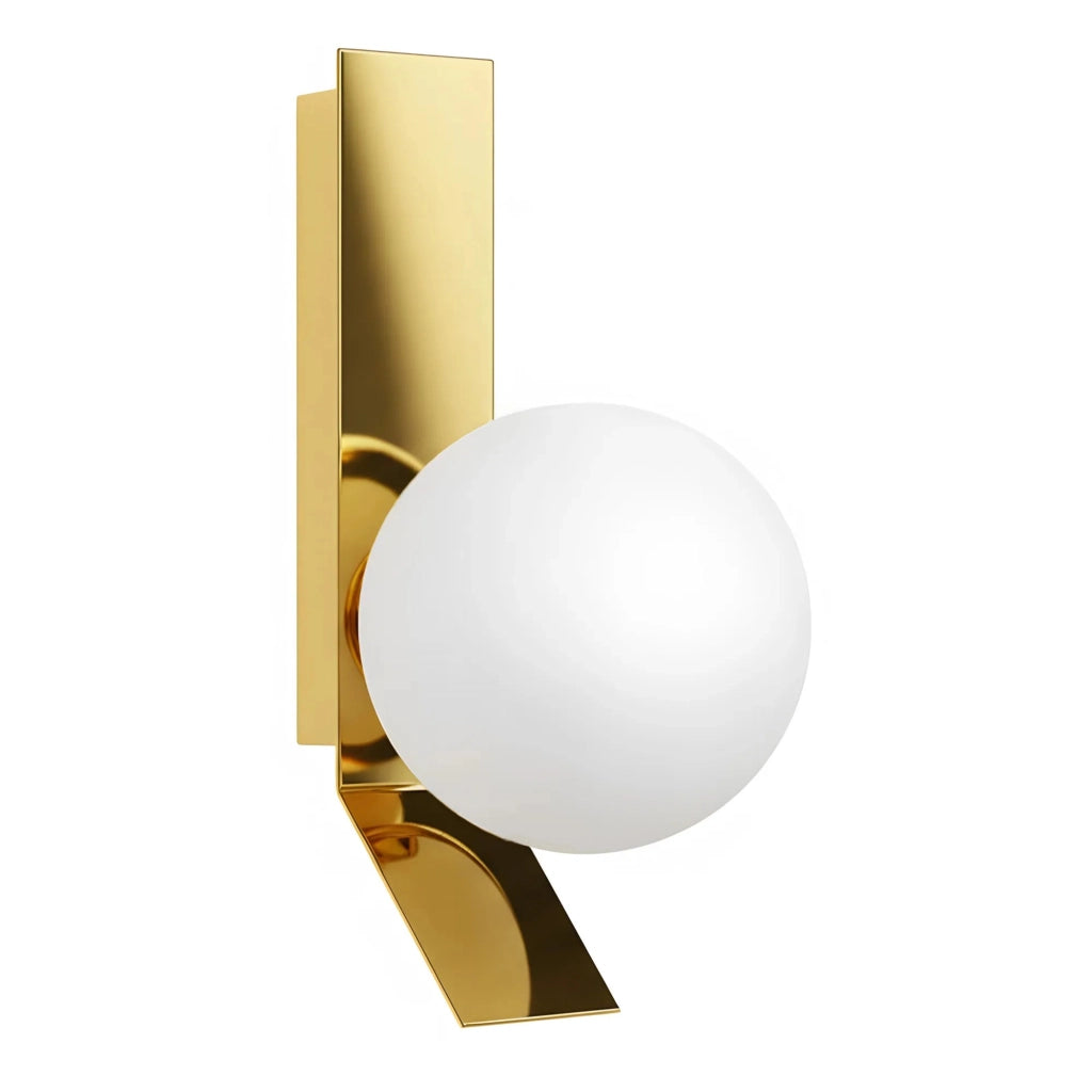 APP1758-1W Applique Da Parete In Oro Spazzolato/bianco