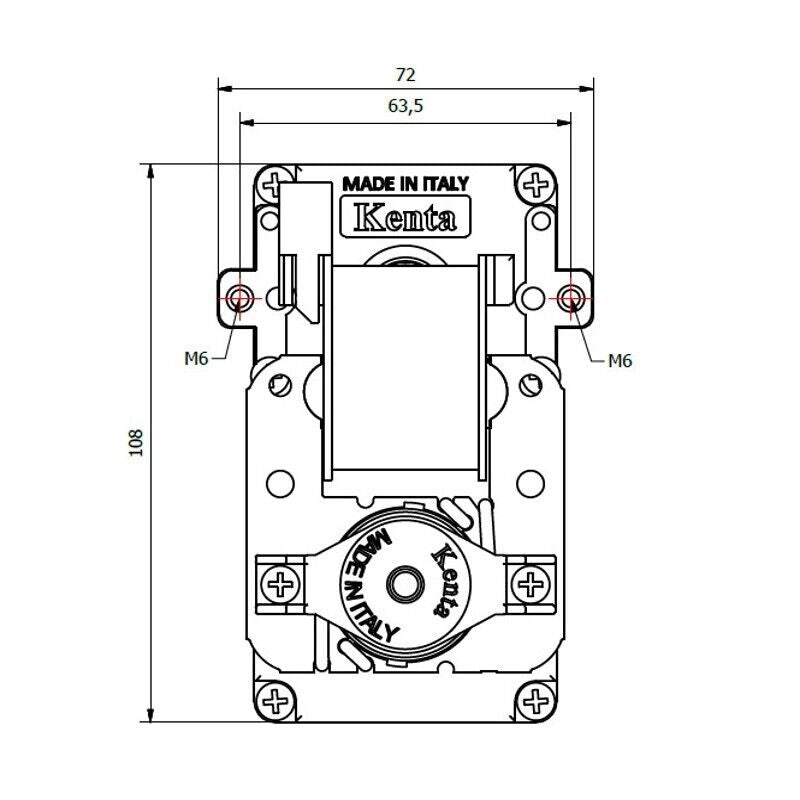 Motoriduttore per stufe a pellet kenta K9115006 1,5 rpm