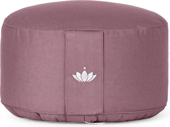 Cuscino di meditazione Lotus, alto extra (20 cm), rivestimento di cotone (KBA), certificato GOTS