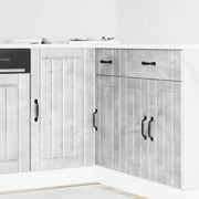 Mobile base da cucina Lucca Grigio Cemento in Legno Multistrato