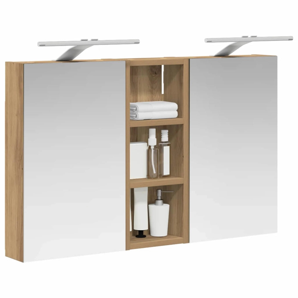 Set di Armadi da Bagno con lo scaffale 3 pcs 80 x 10,5 x 50 cm 3403663