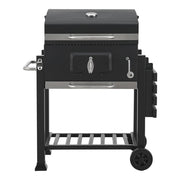 Carrello barbecue a carbonella 105 x 114 x 48 cm nero 03_0009212