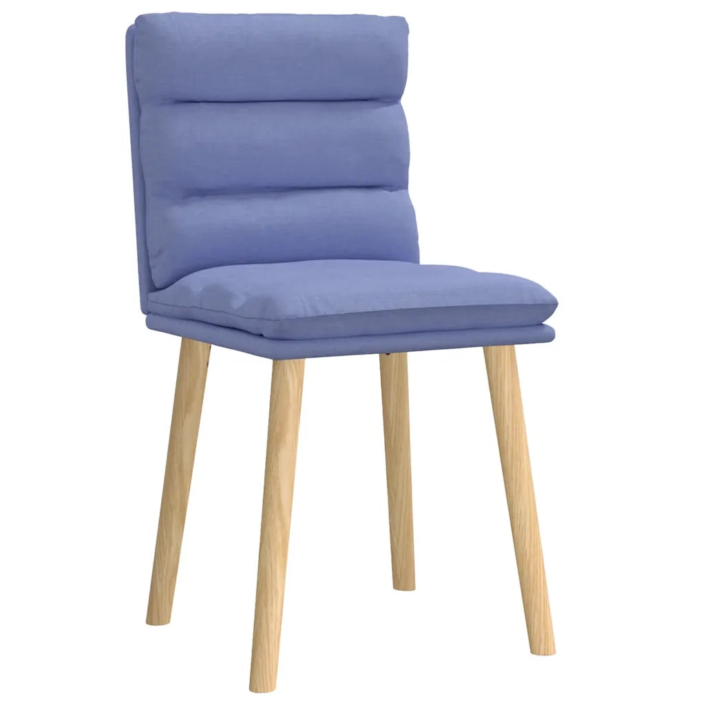 vidaXL Sedie da Pranzo 2 pz Blu Jeans in Tessuto