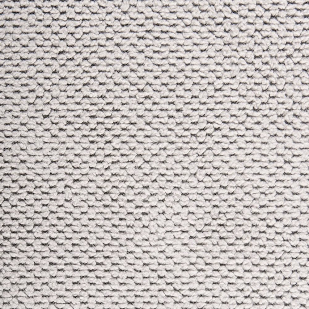 Set di 2 sedie da pranzo senza braccioli, rivestimento bianco sporco, base in metallo, design retrò