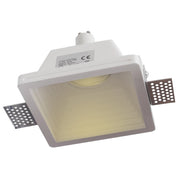 Faretto gesso lampada LED 8W GU10 incasso 12x12cm luce soffitto multicolore negozio ufficio ingresso 230V QUADRATO 4000K