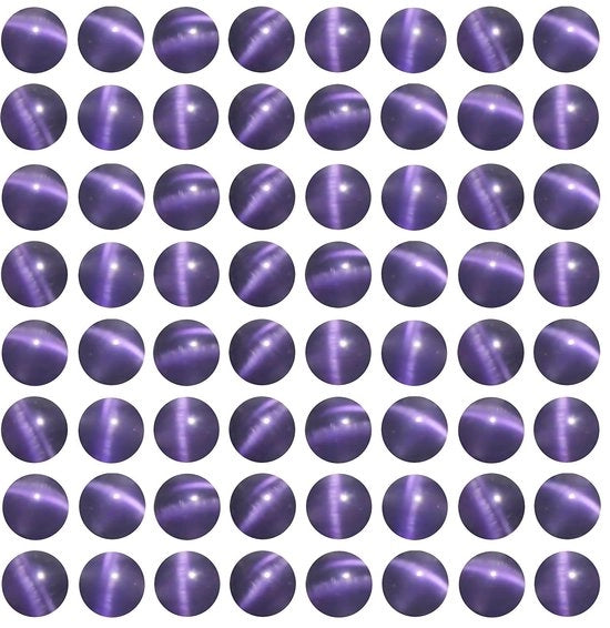 45 pezzi di perle a forma di occhio di gatto viola, 8 mm, rotonde, libere, per la creazione di gioielli, bracciali, collane, orecchini e accessori