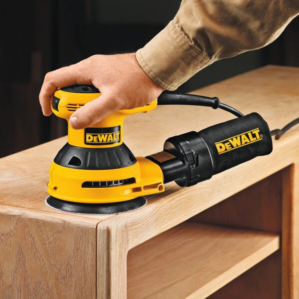 Dewalt 10pz da 125mm disco abrasivo per levigatrice con velcro, grana 80