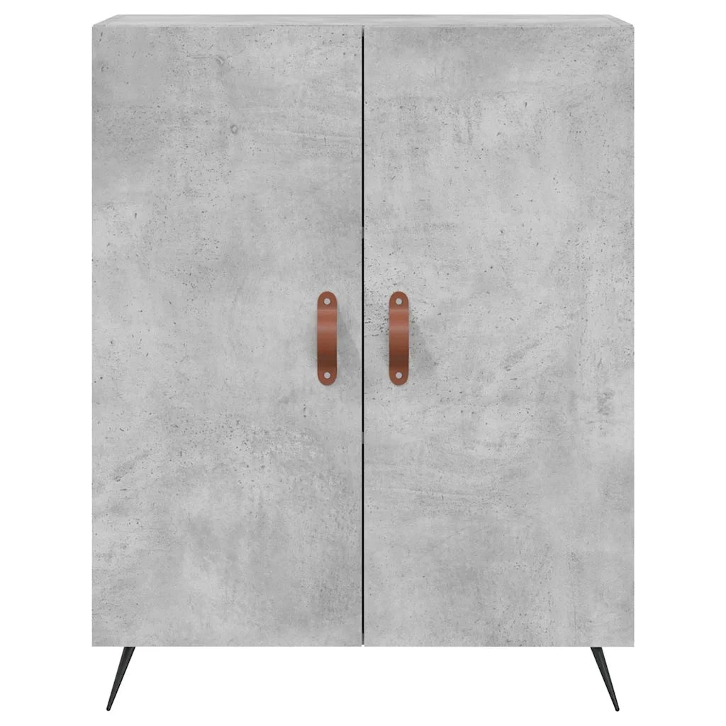 Credenza Grigio Cemento 69,5x34x180 cm in Legno Multistrato 3199533