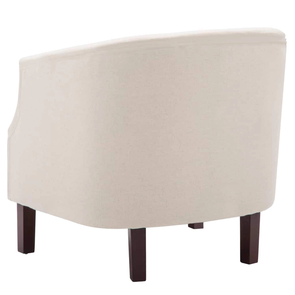 Poltrona/poltrona/divano club design con rivestimento in tessuto beige 1102152/3 cm