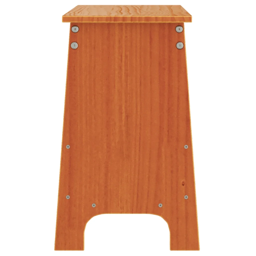 Panca da Ingresso Marrone Cera 100x28x45 cm Legno Massello Pino 837384
