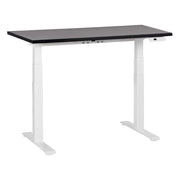 Scrivania regolabile in altezza elettricamente nero e bianco 120 x 72 cm Struttura in acciaio verniciato a polvere