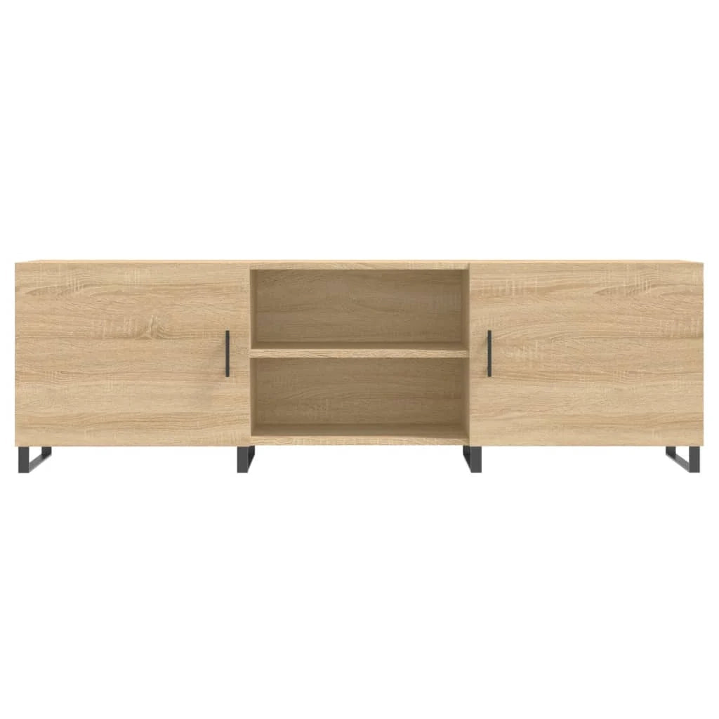 Mobile TV multimediale scaffale TV mobile TV sala da pranzo soggiorno camera da letto rovere Sonoma 150 x 30 x 50 cm legno ingegnerizzato marrone 02_0027484