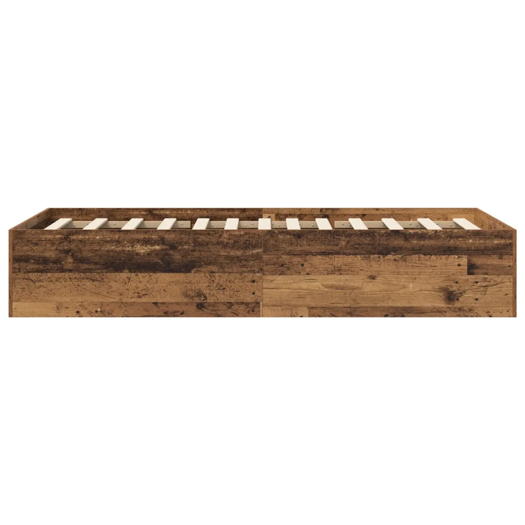 Struttura letto a pavimento Legno antico 80 x 200 cm 3429544