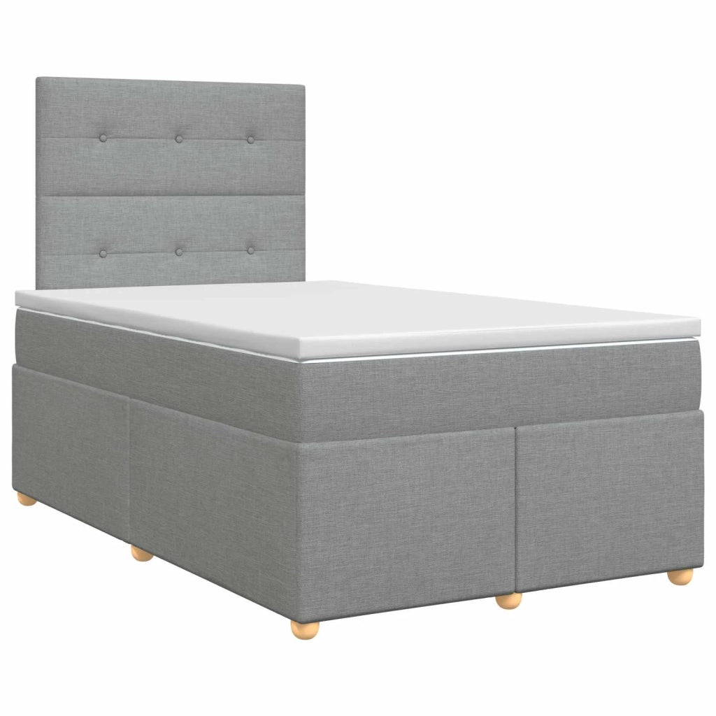 Letto box spring con materasso Grigio Chiaro 120 x 200 cm 3453858